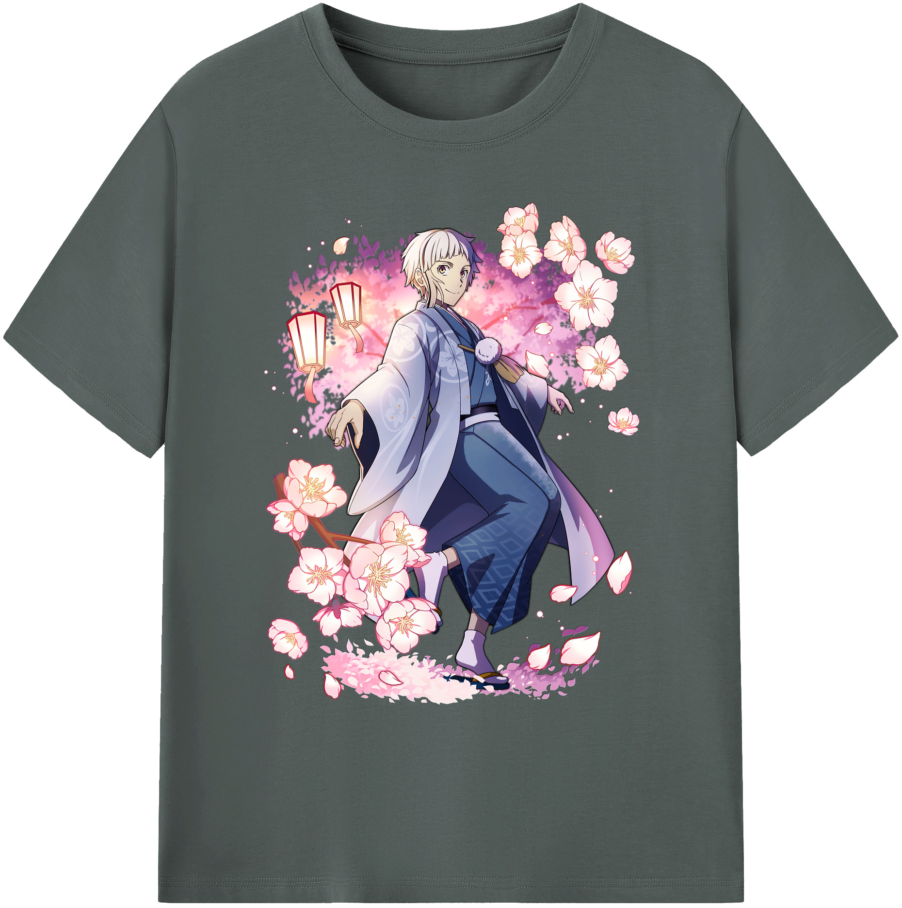 （画像用） 文豪ストレイドッグス Bungo Stray Dogs 綿100％ メンズ半袖Tシャツ｜肌触りやわらか＆通気性